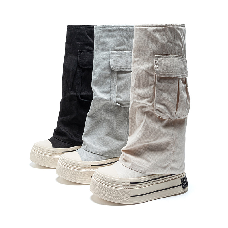 Women'S Fashion Trousers - 12cm Denim Cnvas 2025 Fall Winter