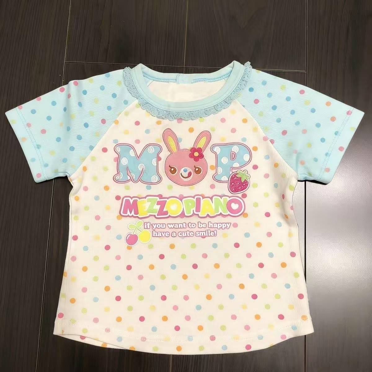 Vintage Kawaii Cute Short Slee - Women Top Fashion 评论和价格