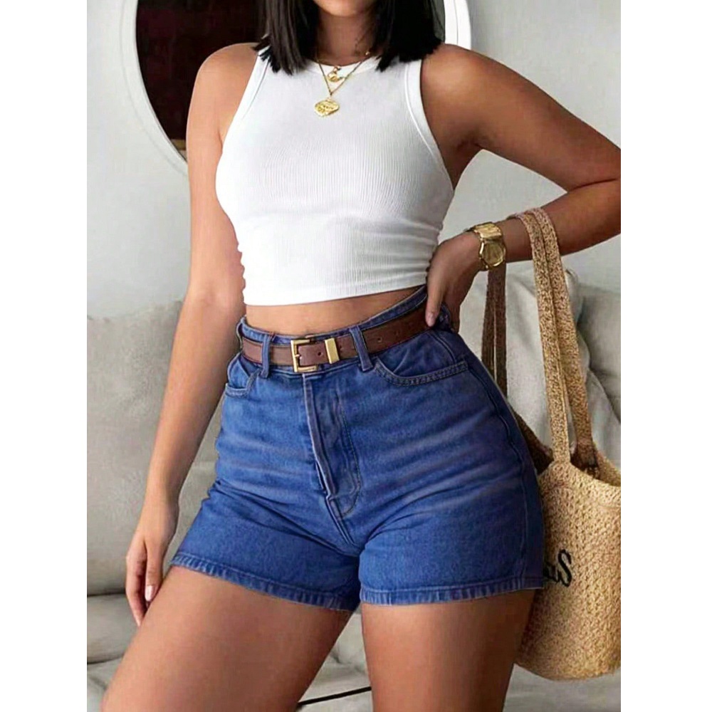 Women Summer Denim Shorts High - Denim Shorts Women 评论和价格