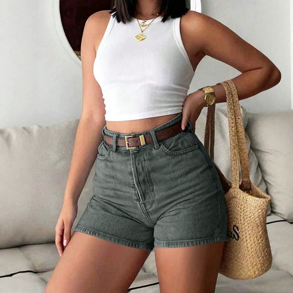 Women Summer Denim Shorts High - Denim Shorts Women 评论和价格