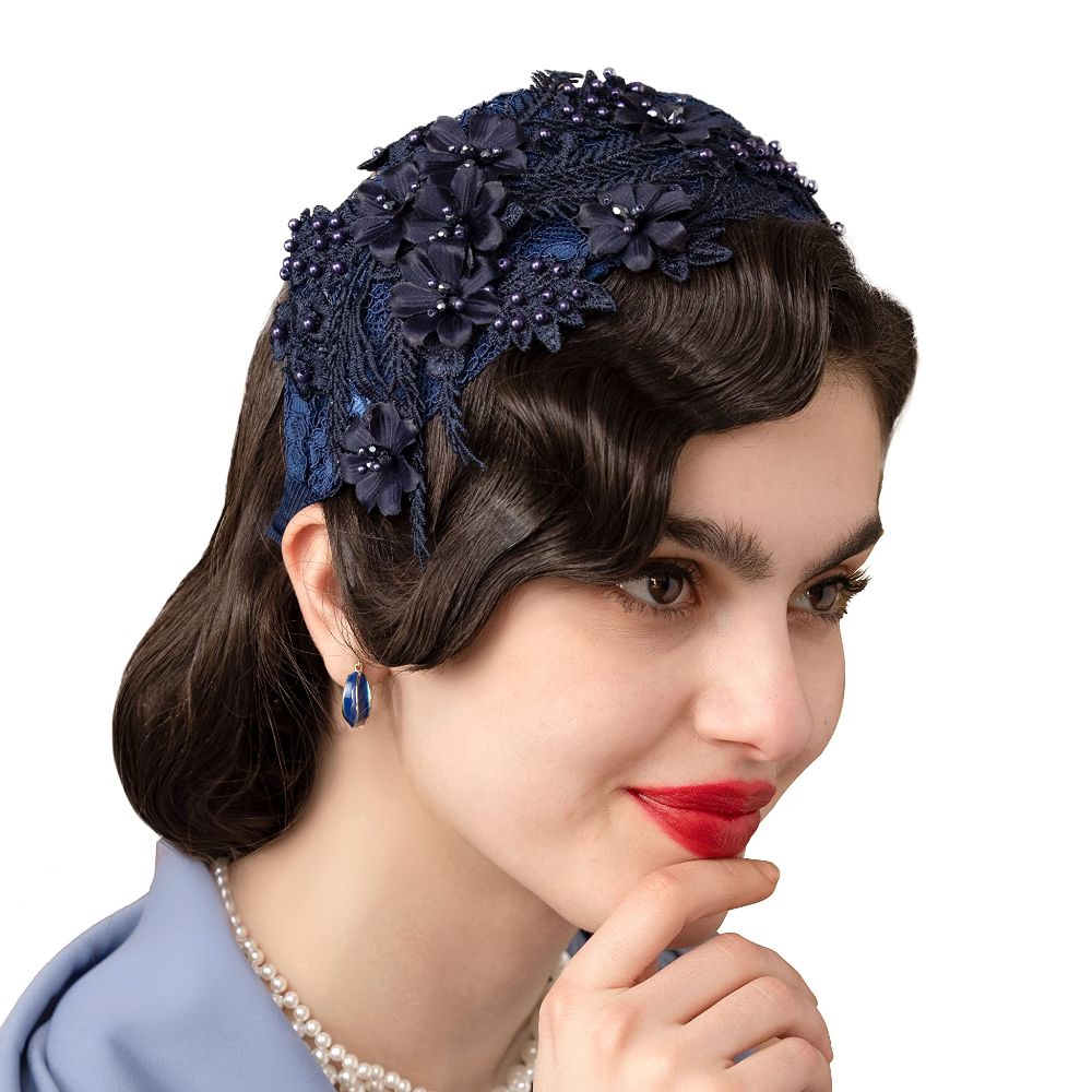 New Lace Fascinators Headband  - Women'S Fashion In The 50S 评论和价格
