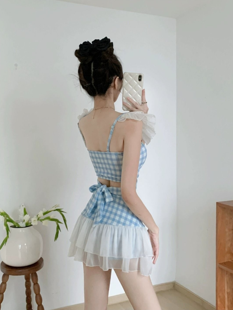 Ladies Slimming Halter Bathing - Women Fashion Korean 评论和价格
