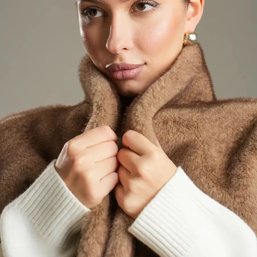 IG26 Women's Sleeveless Furry  - Women'S Fashion Gilet 评论和价格