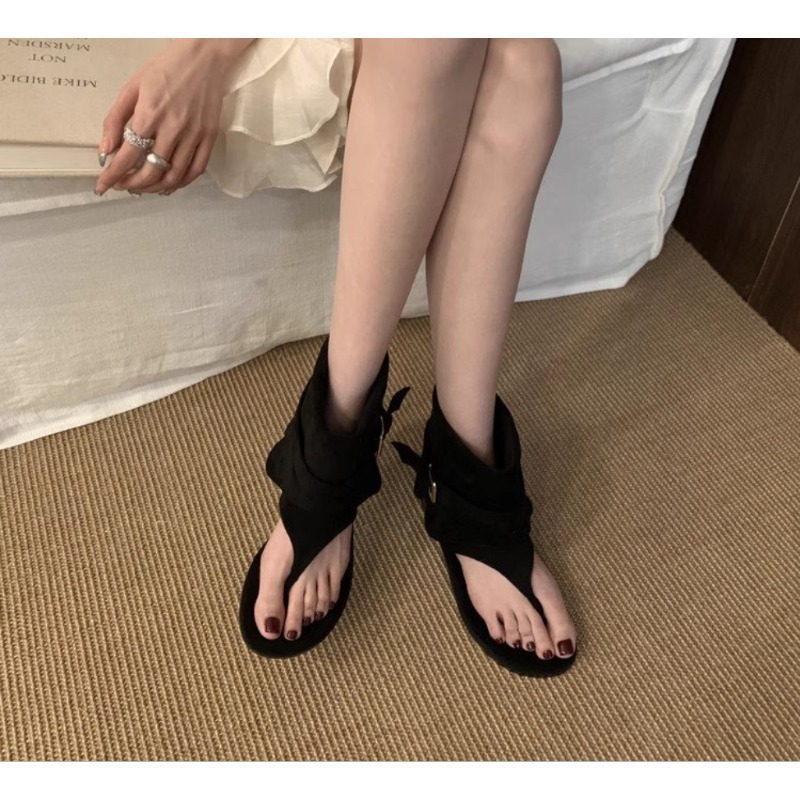 2025Spring Clip Toe Flats Sand - Women'S Fashion Trousers 评论和价格