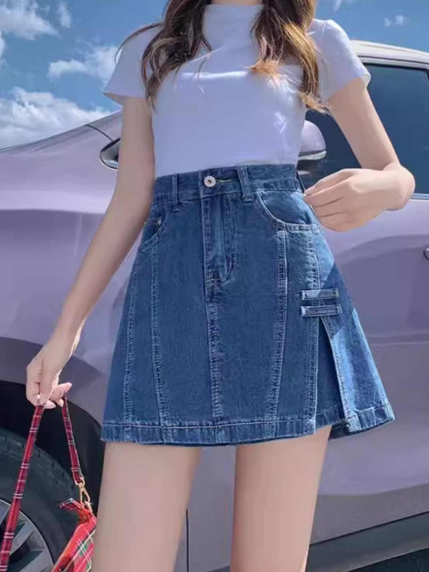 Women's Vintage Washed Denim S - Denim Shorts Women 评论和价格