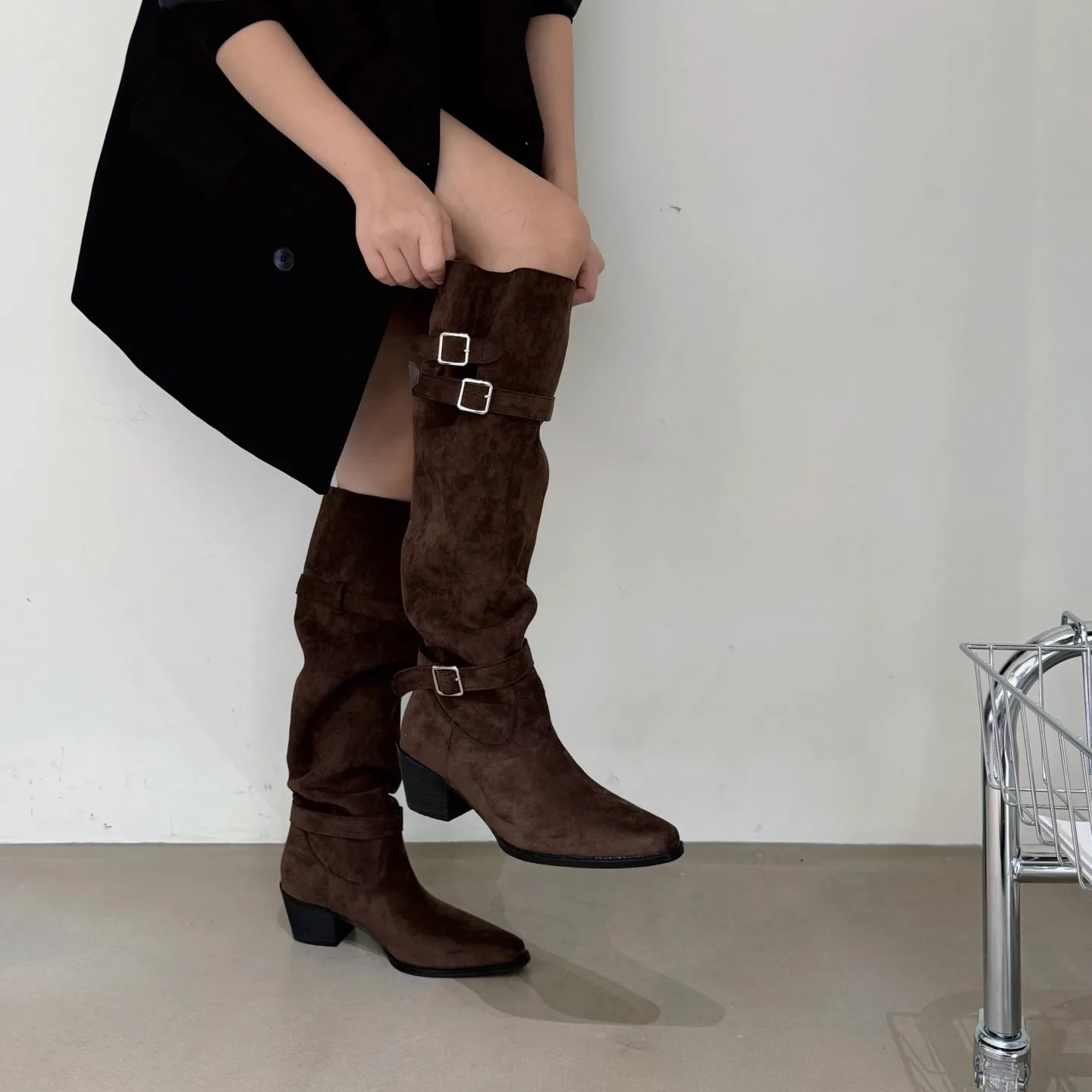 Vintage Suede Women Trouser Le - Women'S Fashion Trousers 评论和价格
