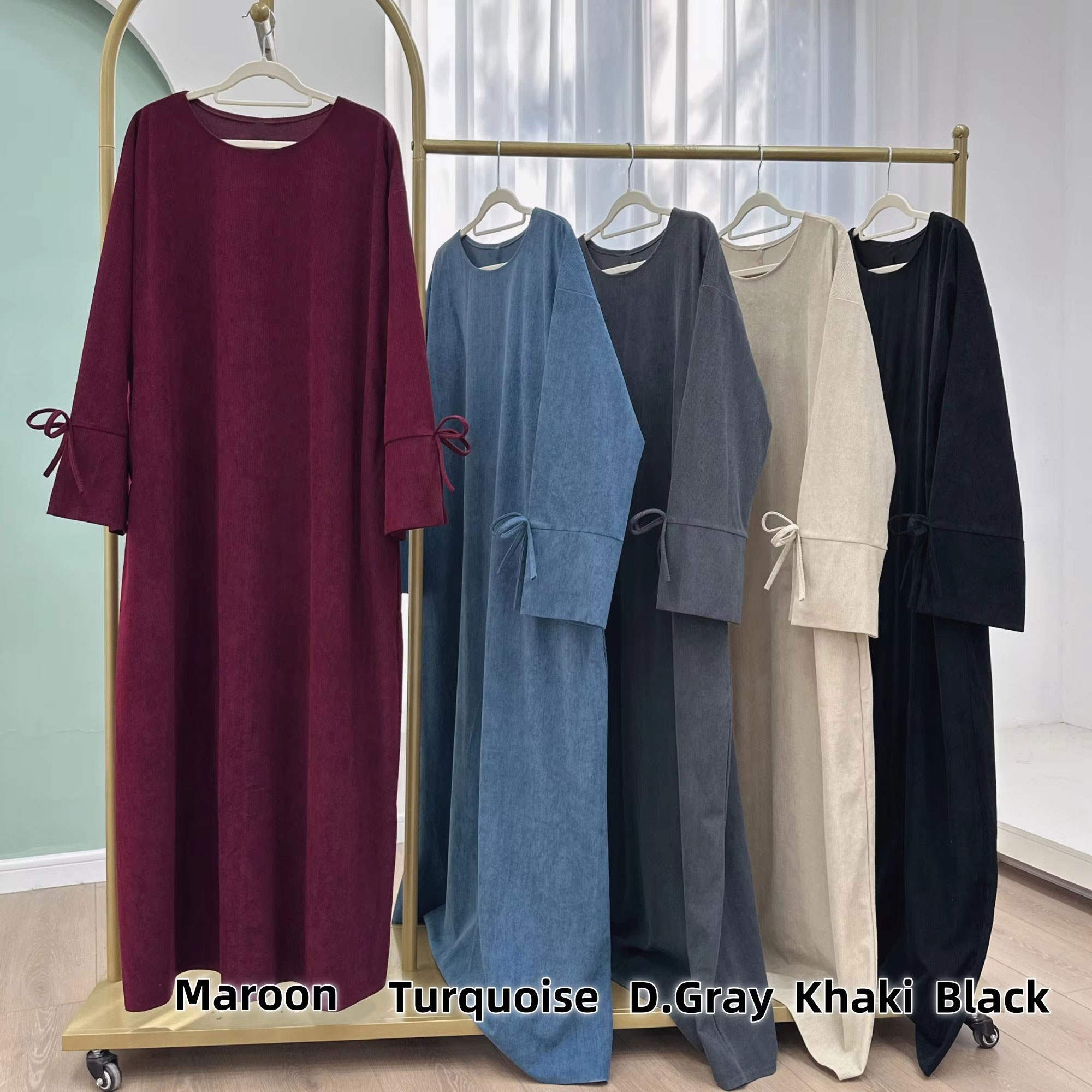 Ramadan Bow-knot Dubai Abaya D - Turkey Women Fashion 评论和价格