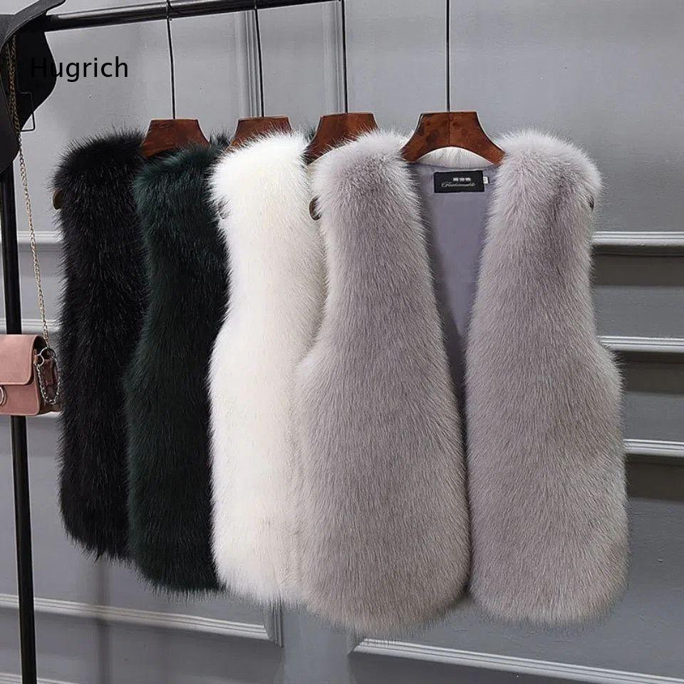 Women's Faux Fur Vest Sleevele - Women'S Fashion Gilet 评论和价格