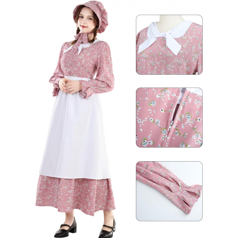 Pioneer Prairie Dress Women Co - Women'S Fashion In The 1800S 评论和价格