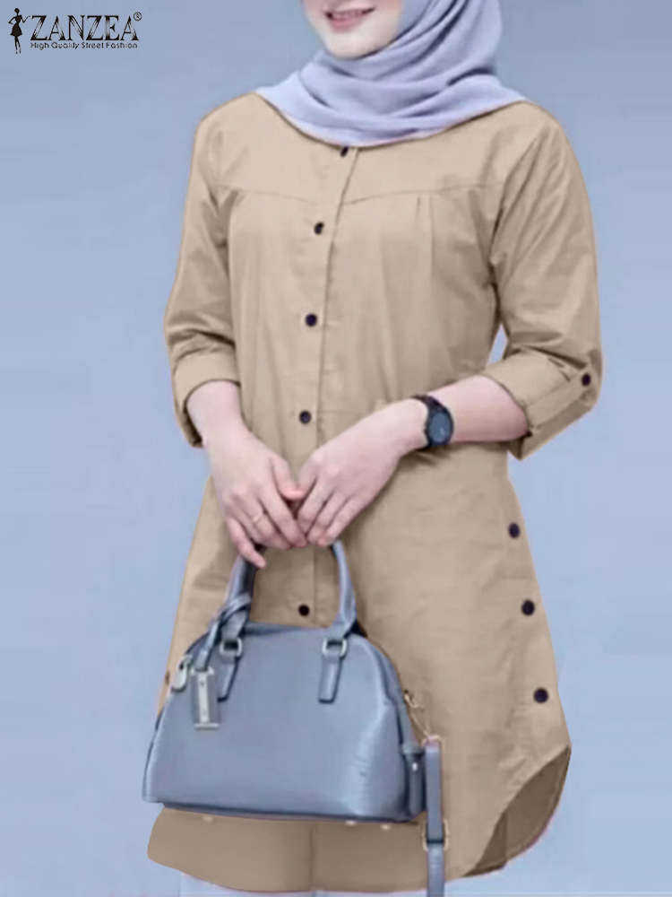 2026 ZANZEA Spring Shirt Fashi - Turkey Women Fashion 评论和价格