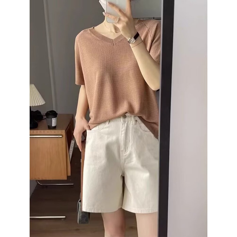 Denim Shorts Female Jeans Whit - Denim Shorts Women 评论和价格