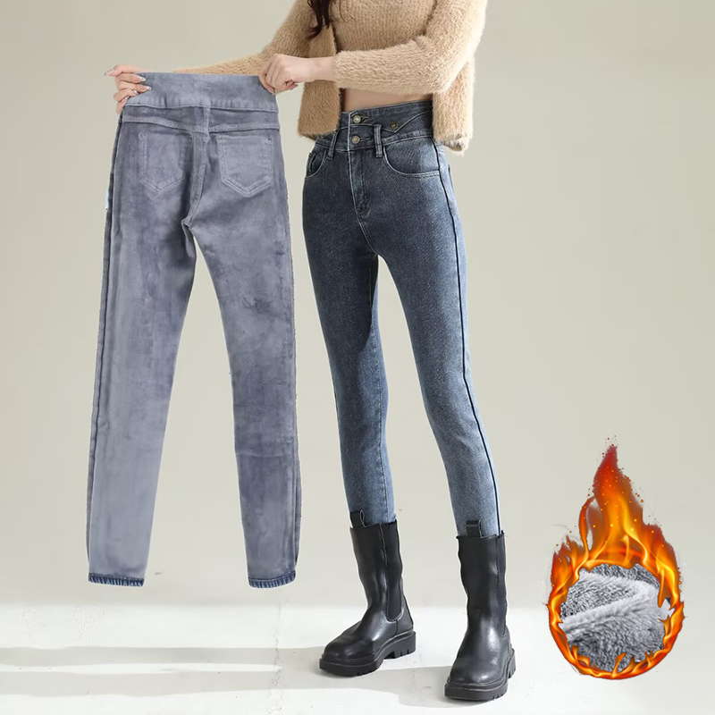 Winter Lady Chic Plush Thermal - Women'S Fashion Trousers 评论和价格