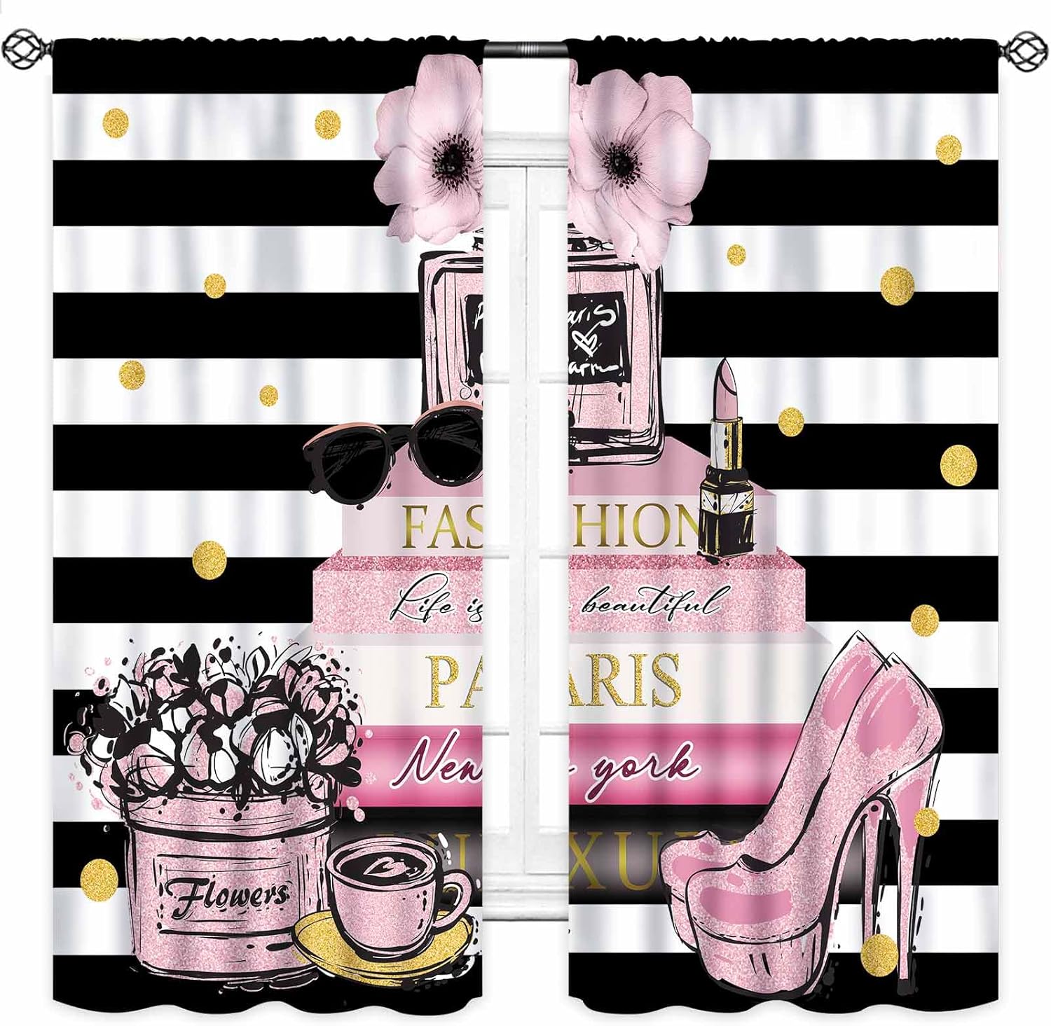 Pink Fashion Women Curtain for - Women'S Fashion Magazine 评论和价格