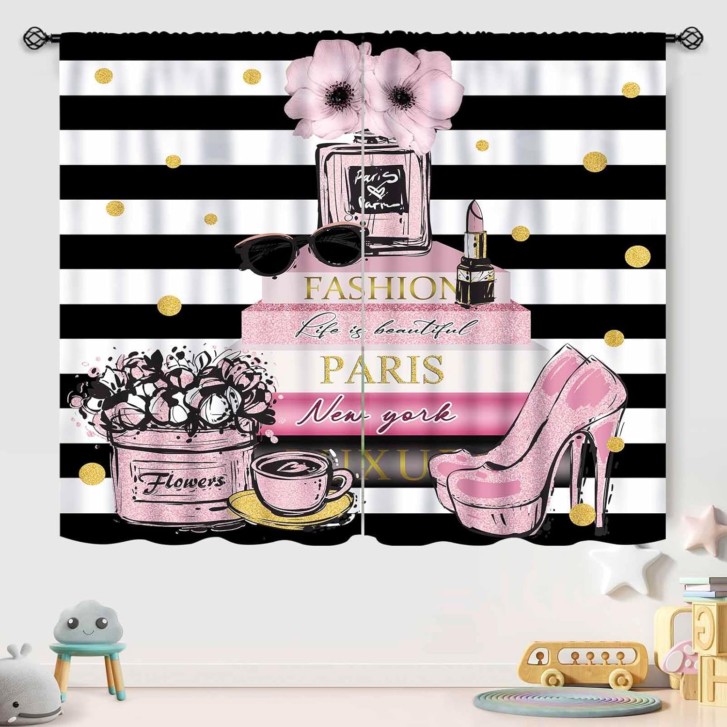 Pink Fashion Women Curtain for - Women'S Fashion Magazine 评论和价格