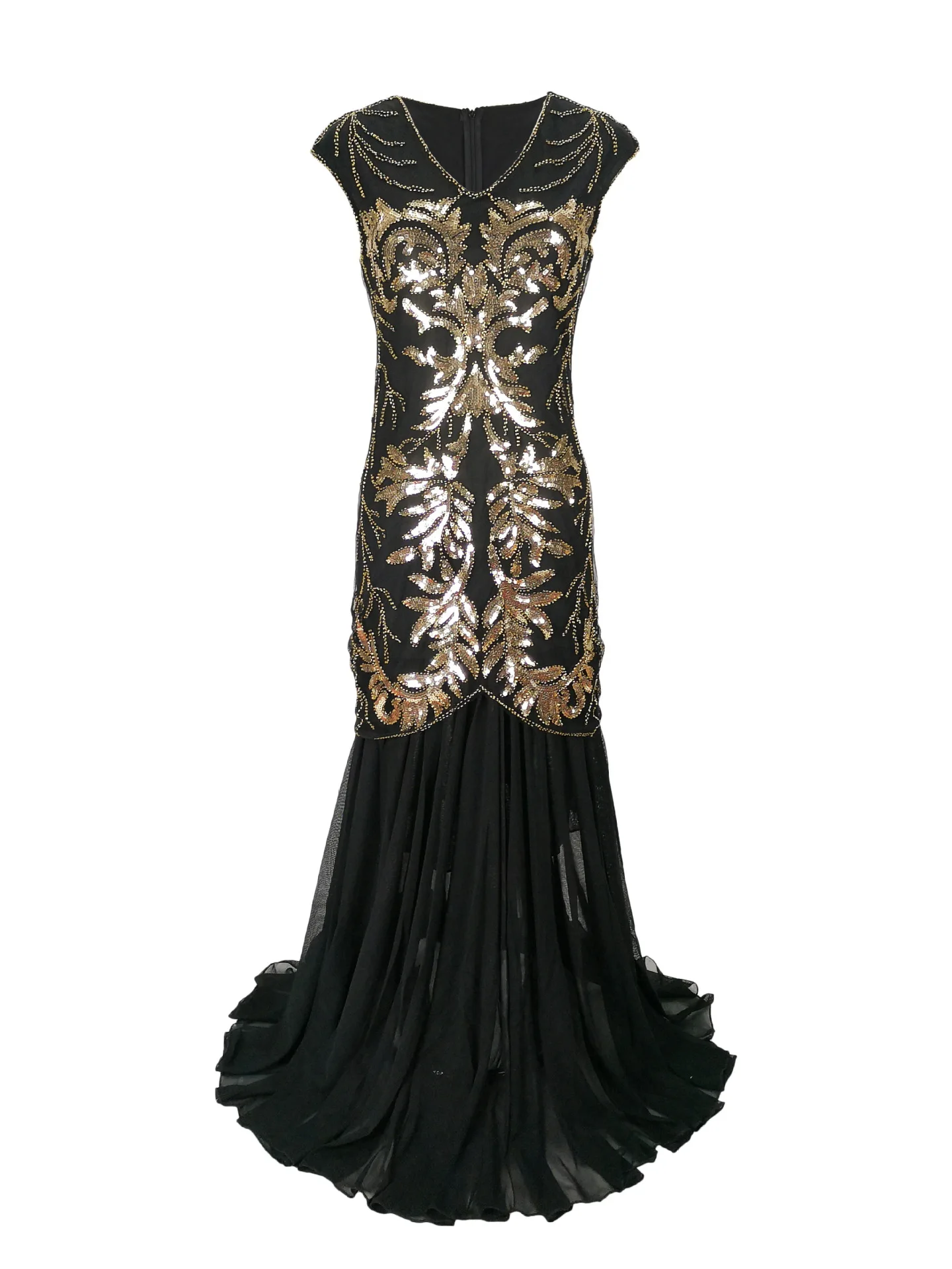 1920 Sequined Chiffon Dress Vi - Women'S Fashion In 1920 评论和价格