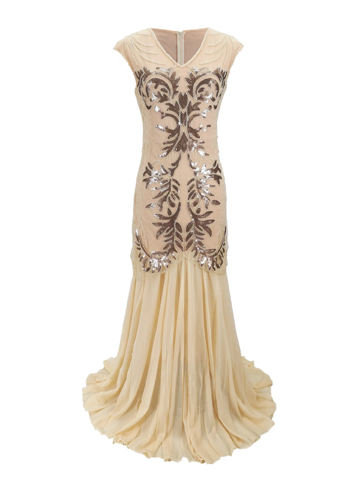 1920 Sequined Chiffon Dress Vi - Women'S Fashion In 1920 评论和价格
