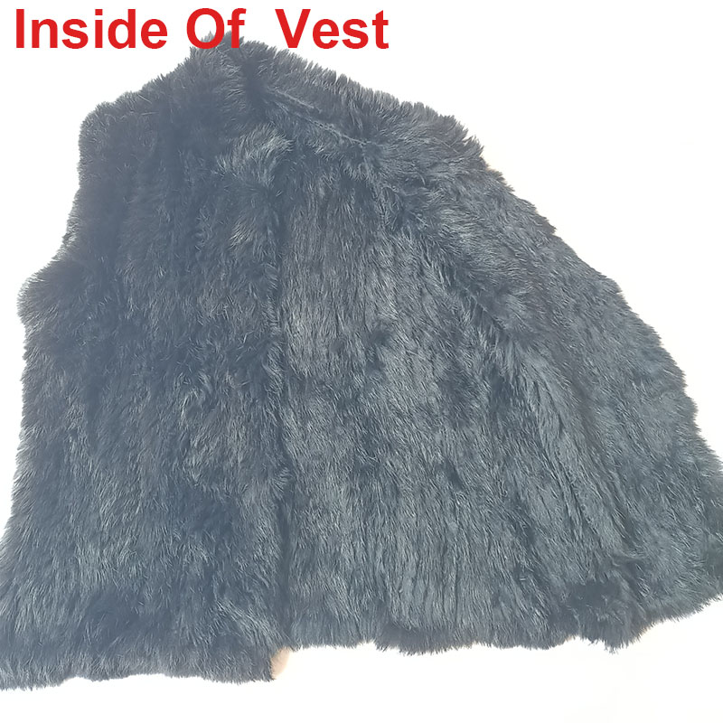 2023 Winter Black Knitted Real - Women'S Fashion Gilet 评论和价格