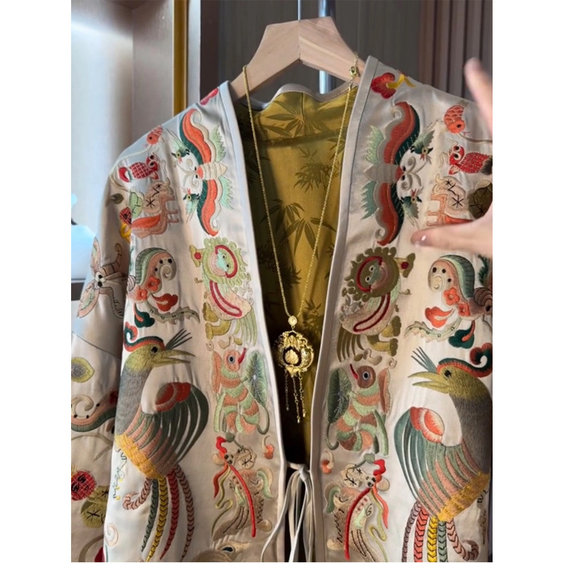 New Chinese Style Kimono Cardi - Women Top Fashion 评论和价格