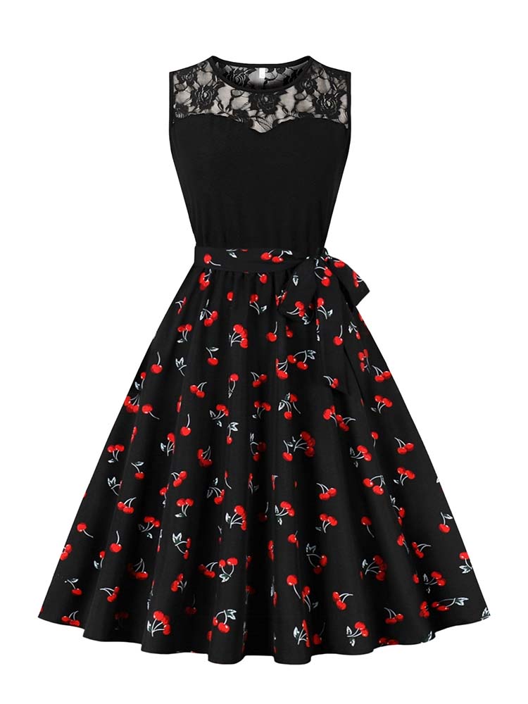 Elegant High Waist Sleeveless  - Women'S Fashion In The 50S 评论和价格