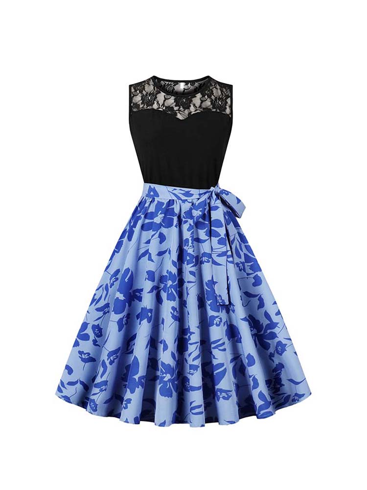 Elegant High Waist Sleeveless  - Women'S Fashion In The 50S 评论和价格