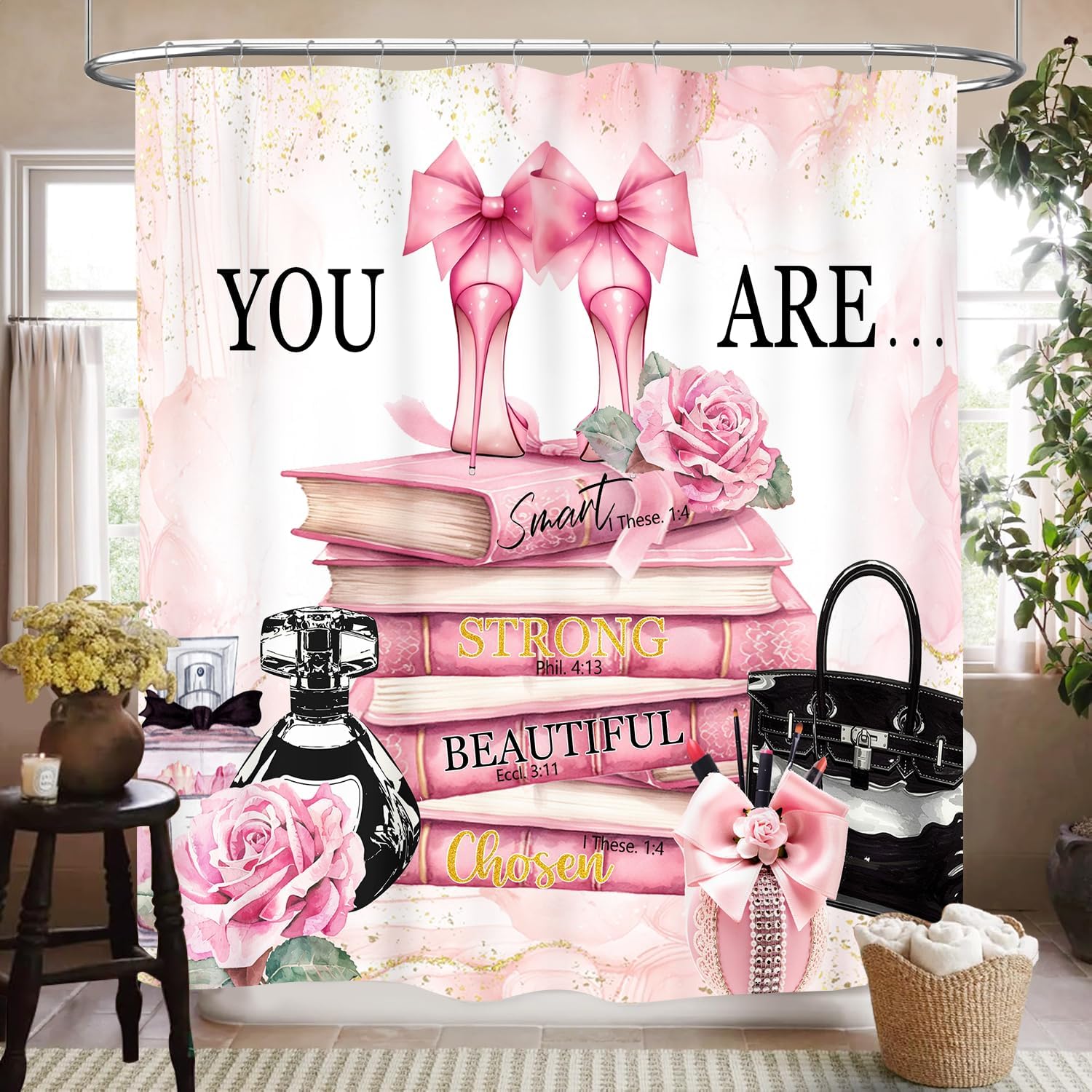 Fashion Woman Shower Curtain f - Women'S Fashion Magazine 评论和价格