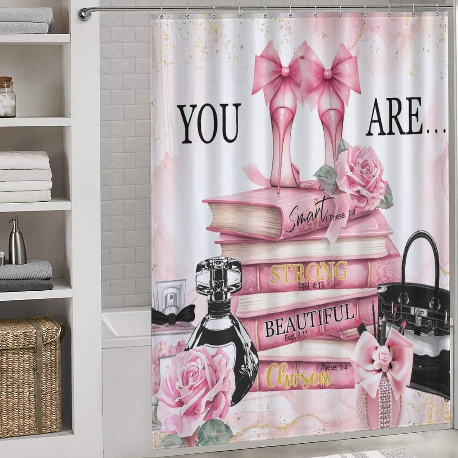 Fashion Woman Shower Curtain f - Women'S Fashion Magazine 评论和价格