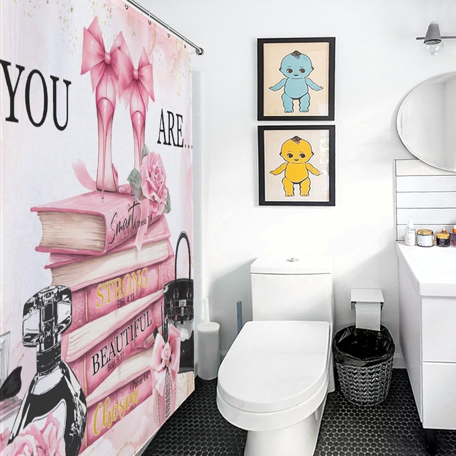 Fashion Woman Shower Curtain f - Women'S Fashion Magazine 评论和价格