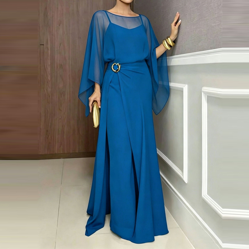 Elegant O-neck Cover Up Playsu - Women'S Fashion Vintage Off Shoulder Long Sleeve Jumpsuit 评论和价格