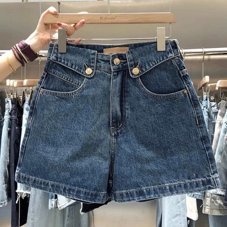 Women Niche High Design Cuffed - Denim Shorts Women 评论和价格