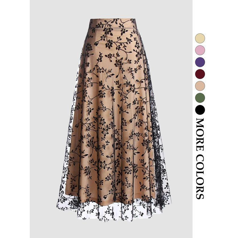 Solid Color Retro 50s tulle sk - Women'S Fashion In The 50S 评论和价格