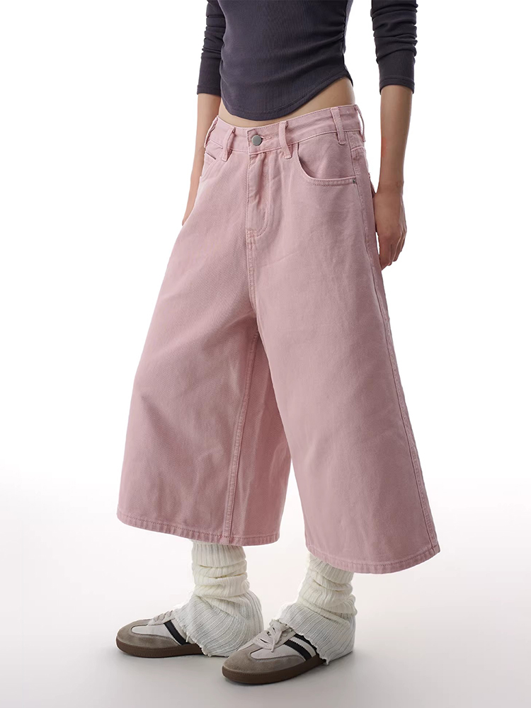 REDDACHiC Pink Cargo Jean Shor - Denim Shorts Women 评论和价格
