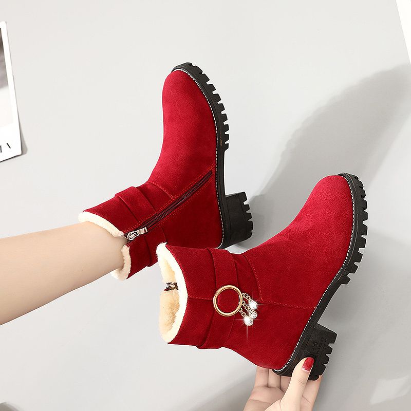 Big Red Half High Suede Tassel - Women'S Fashion Trends Autumn 2025 评论和价格