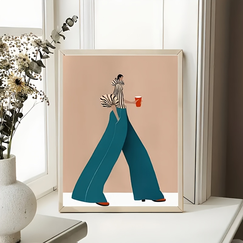 Fashionable Blue Pants Woman P - Women'S Fashion Trousers 评论和价格