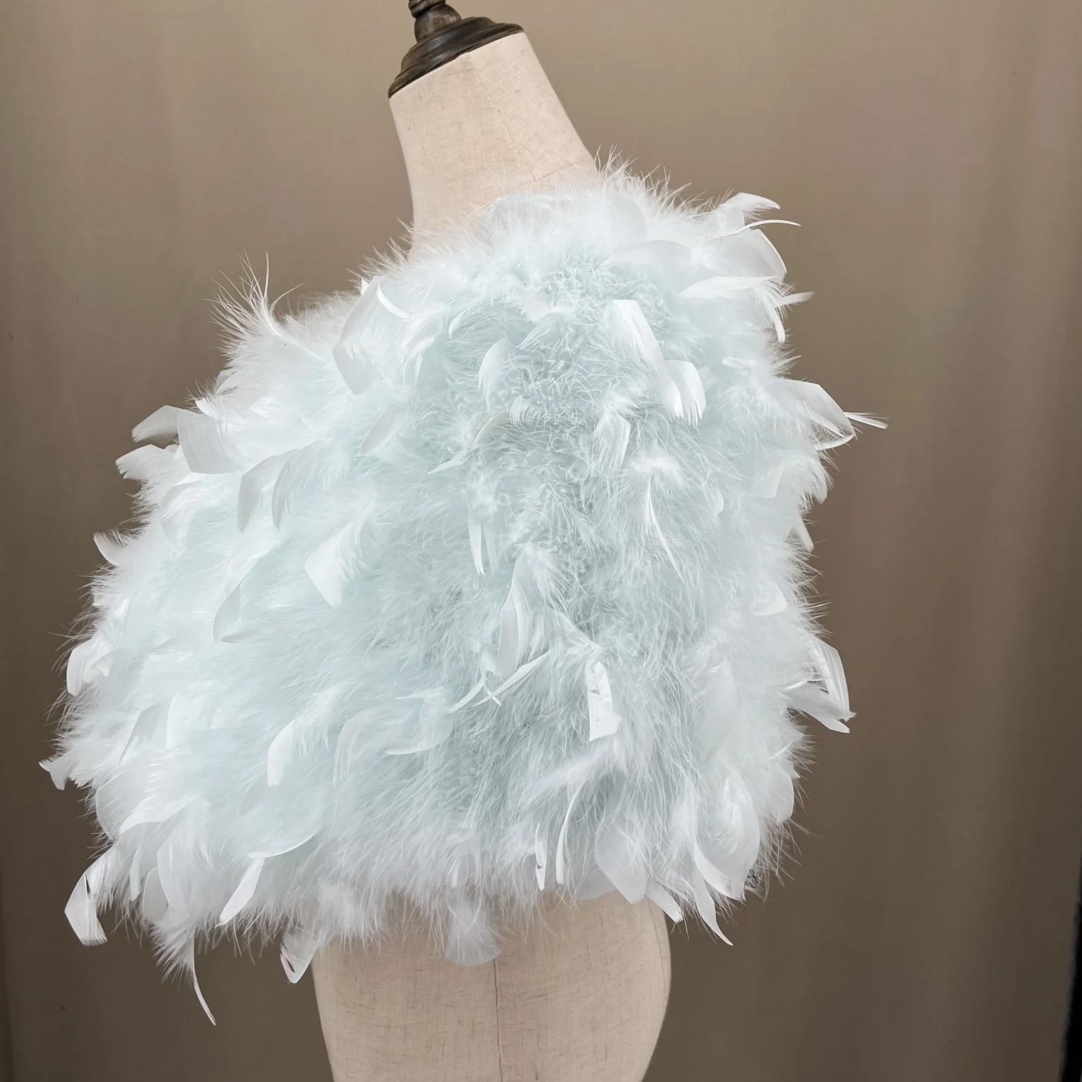 Real Turkey Feather Shawl with - Turkey Women Fashion 评论和价格